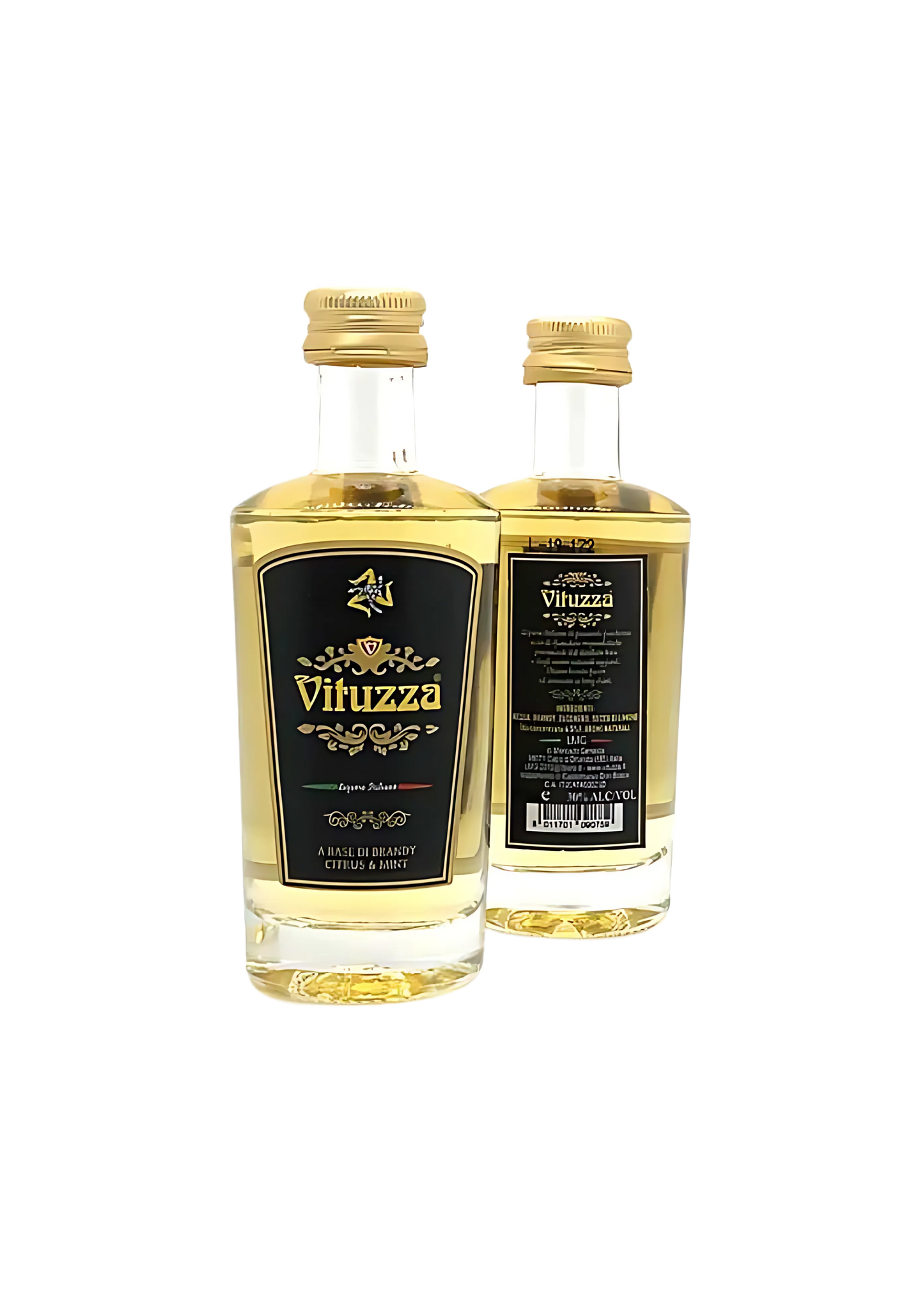 1 Miniature Vituzza Italian Liqueur - 5cl - 30% Vol. - Citrus & Mint