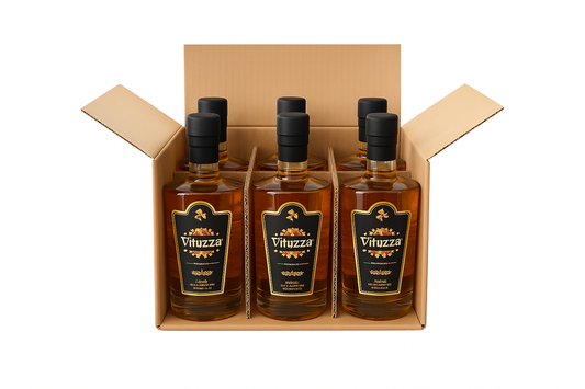 6-Pack Vituzza Italian Liqueur - 70cl - 30% Vol. - Citrus & Mint -