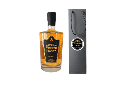 1 Vituzza Italian Liqueur - 70cl - 30% Vol. - Citrus & Mint - Gift Bag & Coaster